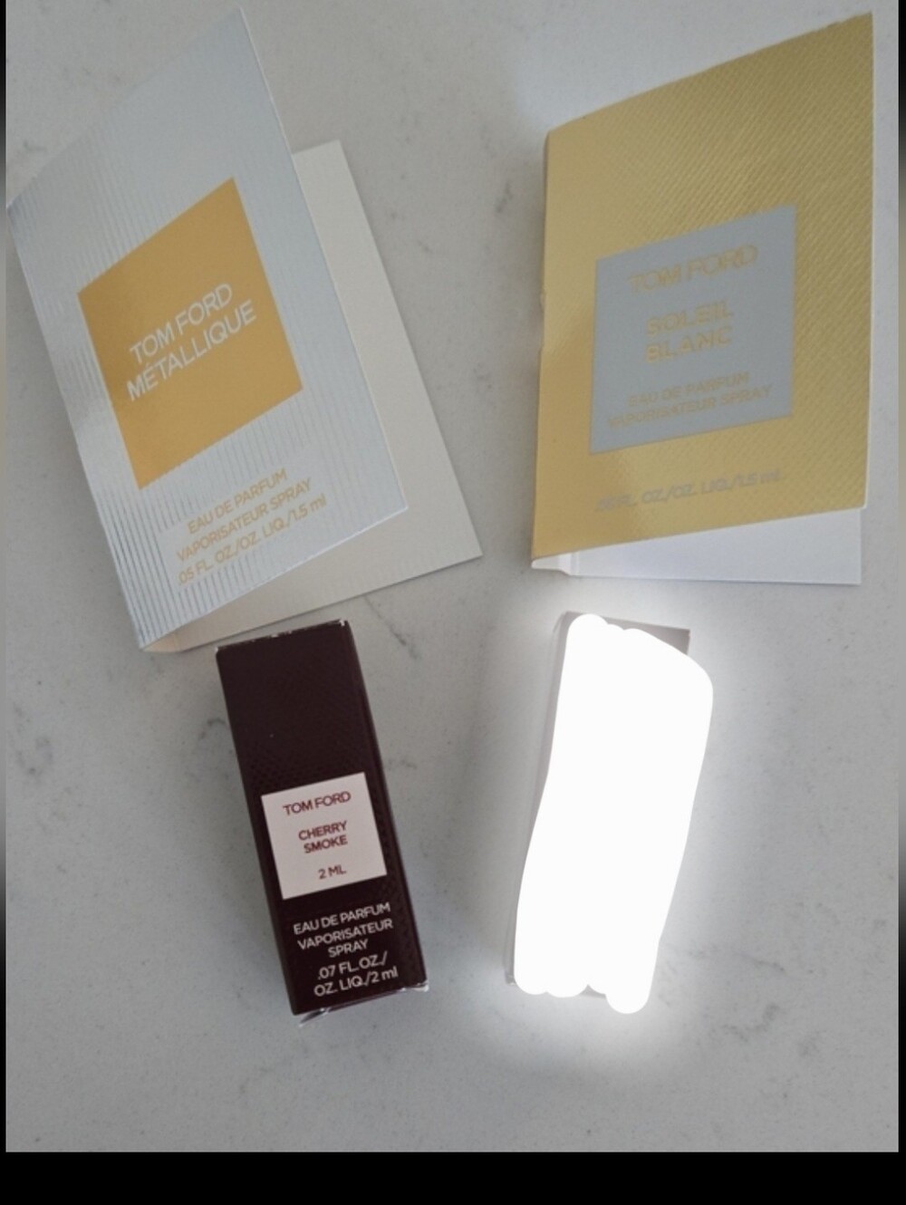 New TOM FORD Metallique, Soleil Blanc, Cherry Smoke Samples